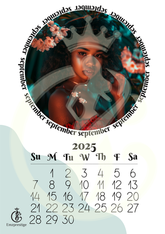 Elegant Woman 2025 Wall Calendar - A Year of Grace and Inspiration