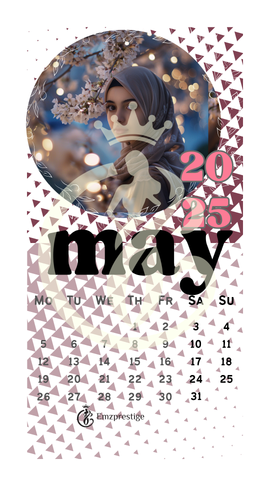 Phone saver calendar Arabic women