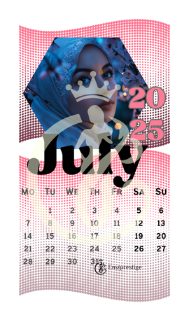 Phone saver calendar Arabic women