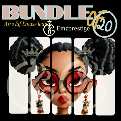 Afro Elf Xmass ladies Bundle