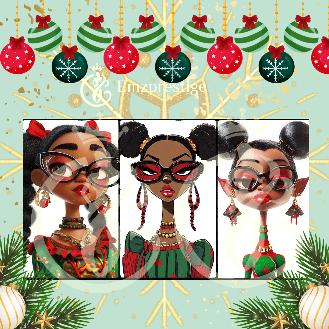 Afro Elf Xmass ladies Bundle