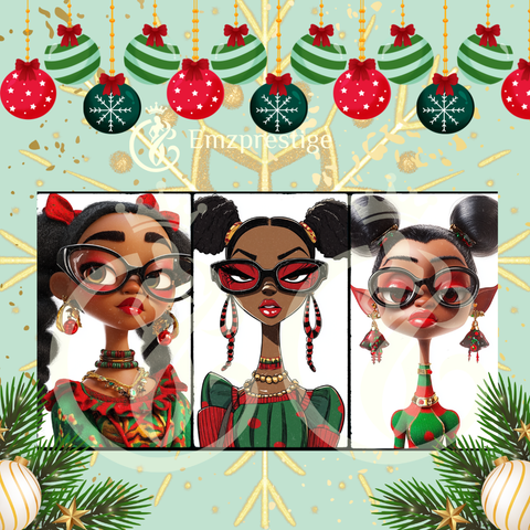 Afro Elf Xmass ladies Bundle